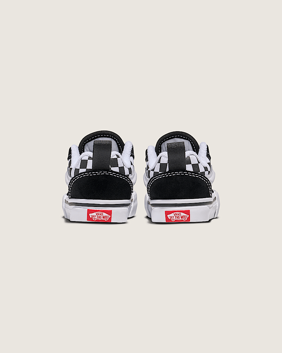 Vans Knu Skool Elastic (Toddler) | Check Black/True White