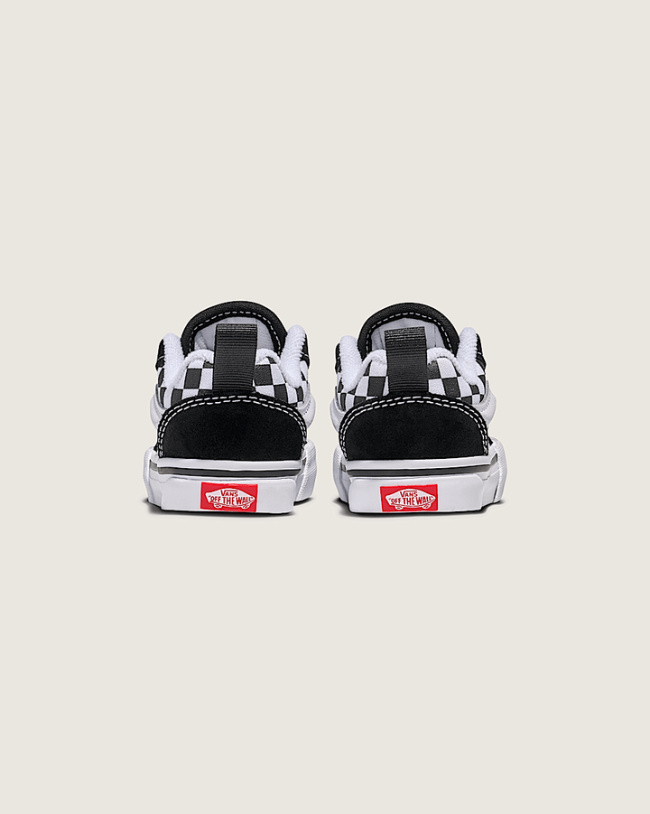 Vans Knu Skool Elastic (Toddler) | Check Black/True White