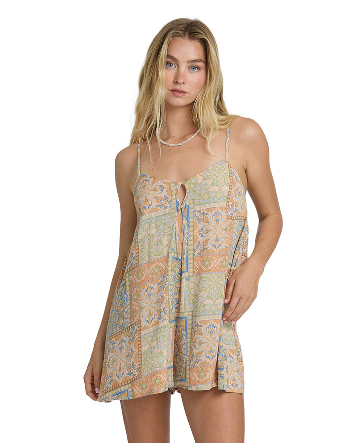 Billabong Fresh Daze Romper (Womens) | Twilight Blue