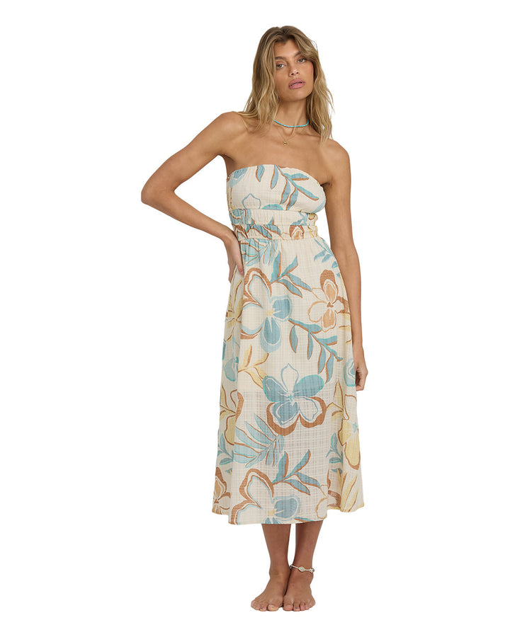 Billabong In The Sky Midi Dress (Womens) | White Cap