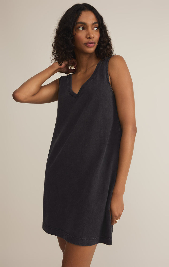 Z Supply Sloane V-Neck Mini Dress | Black