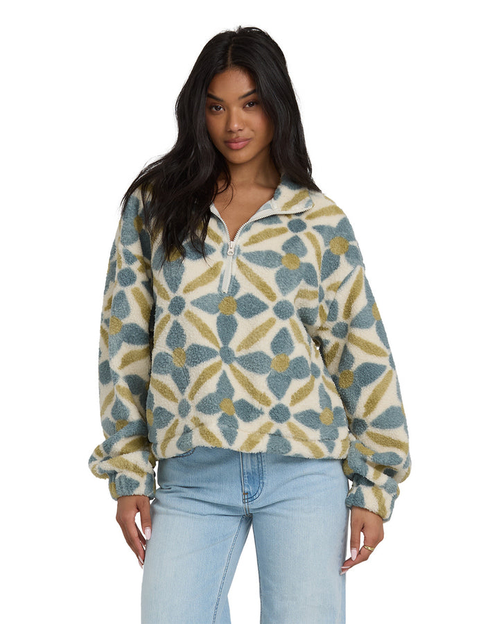 Billabong All The Time Sherpa 1/2 Zip (Women&