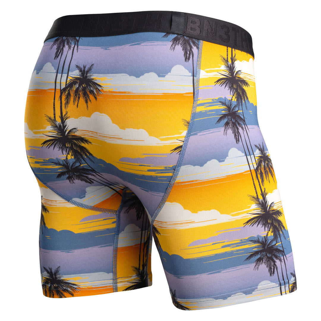 Bn3Th Classic Icon Boxer Brief Print | Palm Tree Horizon-Mimosa