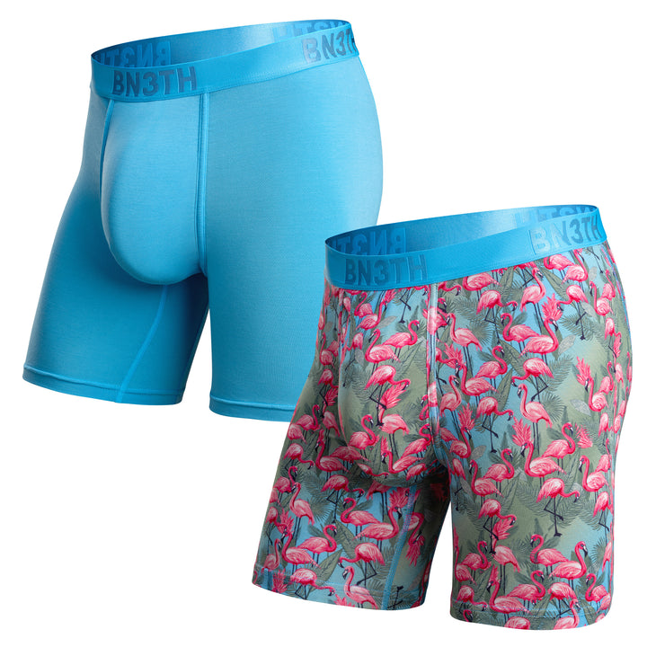 Bn3Th Classic Icon Boxer Brief Print-2Pk |Ethereal/Flamingo-Ethereal