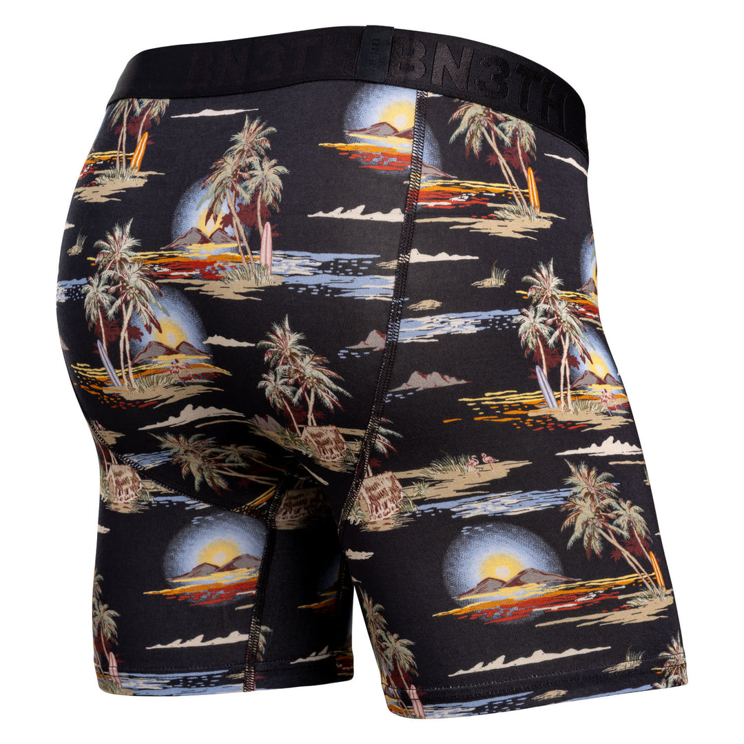 Bn3Th Classic Icon Boxer Brief Print | Tropical Landscape-Black