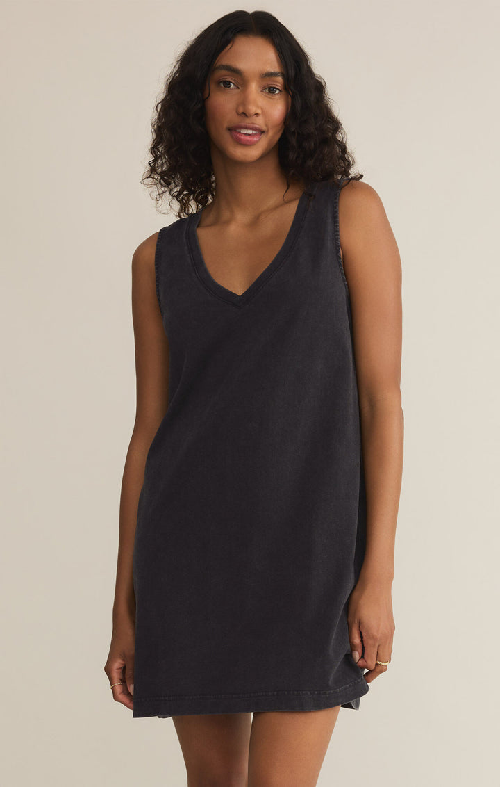 Z Supply Sloane V-Neck Mini Dress | Black