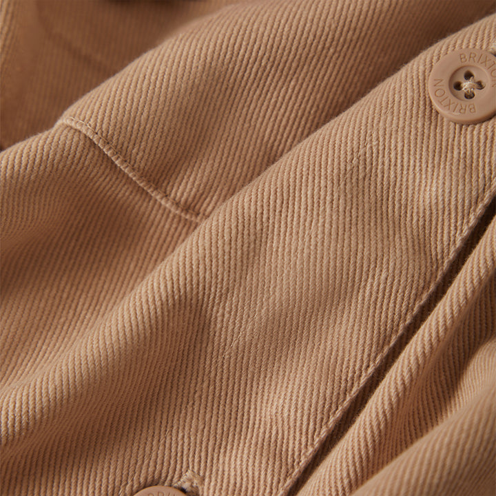 Brixton Utopia Patchwork Overshirt (Womens) | Timeless Taupe