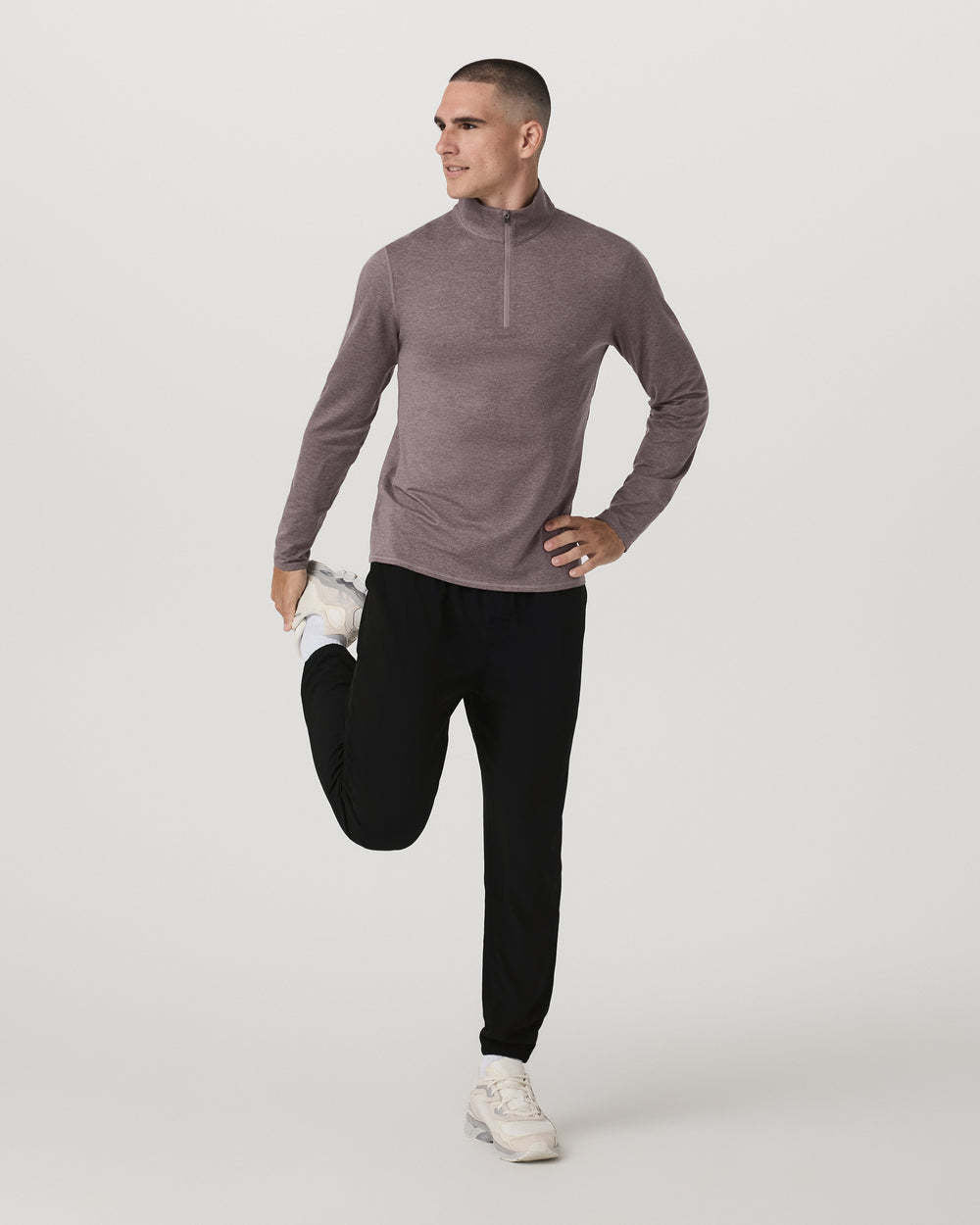 Vuori Ponto 1/2 Zip Mock Neck (Men&