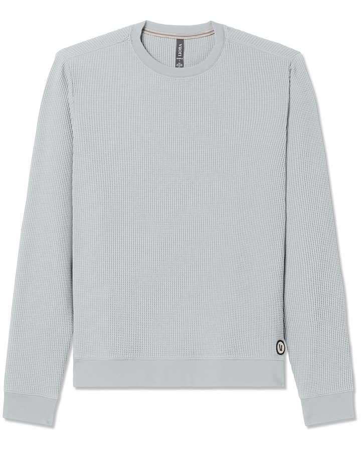 Vuori Tech Waffle Crew (Mens) | Sea Fog