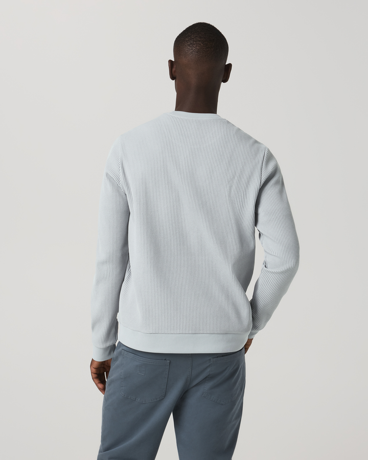 Vuori Tech Waffle Crew (Mens) | Sea Fog