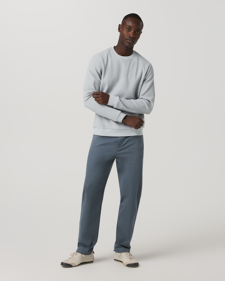 Vuori Tech Waffle Crew (Mens) | Sea Fog