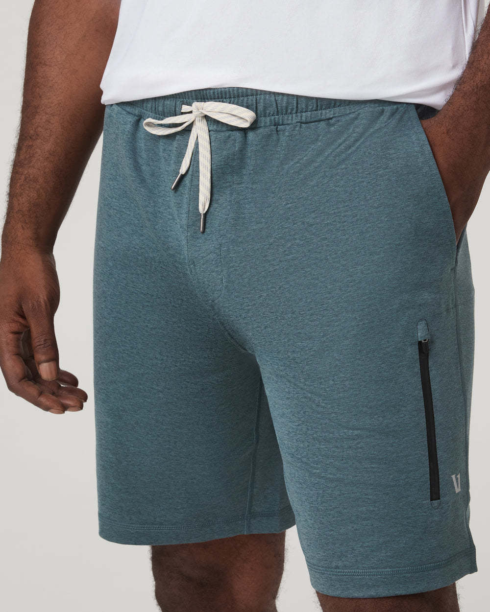 Vuori Sunday Performance Short 8" (Mens) | Blue Sea Heather