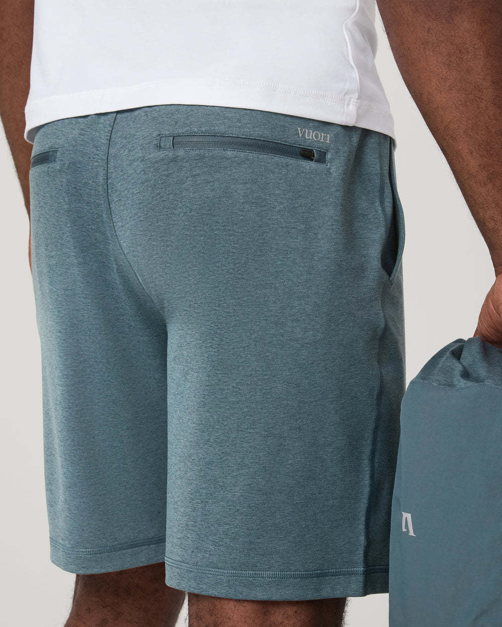 Vuori Sunday Performance Short 8" (Mens) | Blue Sea Heather