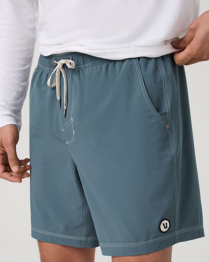 Vuori Kore Short Lined 7" (Mens) | Blue Sea