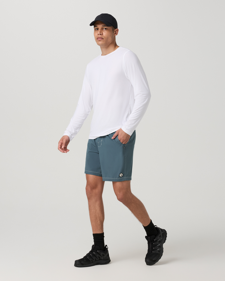 Vuori Kore Short Lined 7" (Mens) | Blue Sea