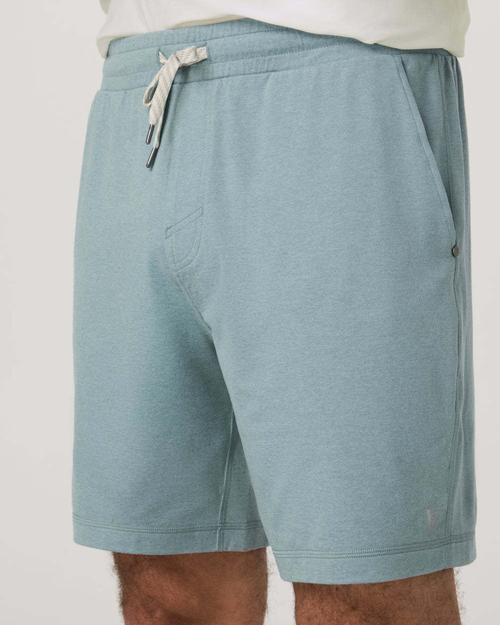 Vuori Ponto Performance Short 7" (Mens) | Misty Blue Heather