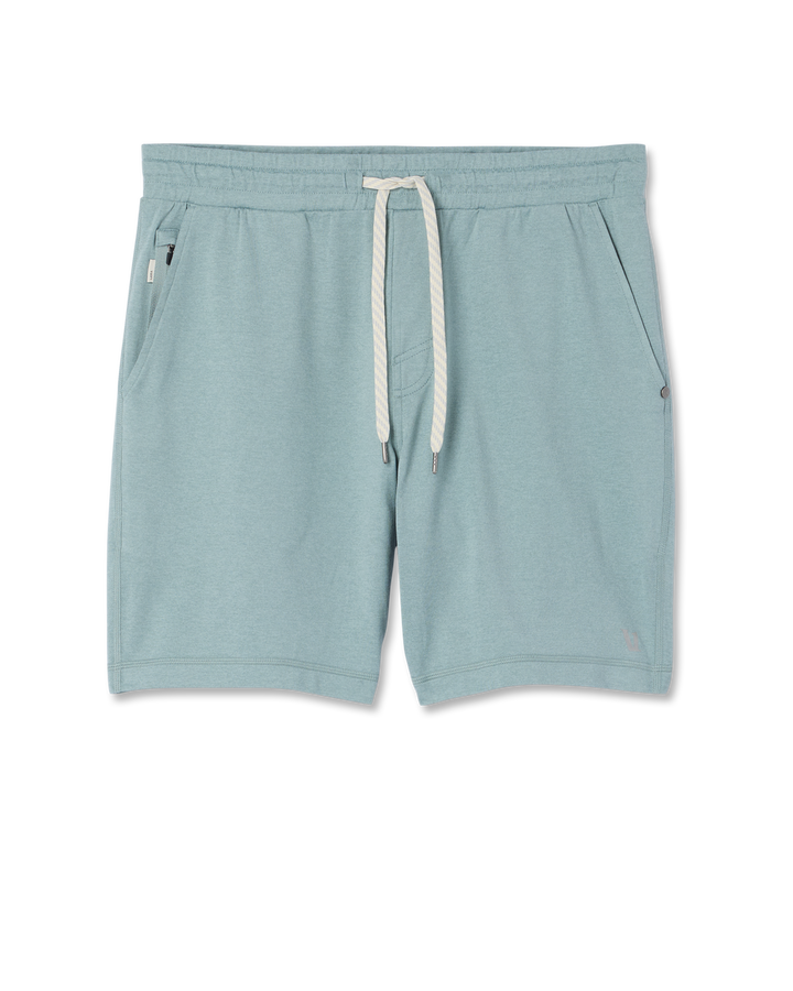 Vuori Ponto Performance Short 7" (Mens) | Misty Blue Heather
