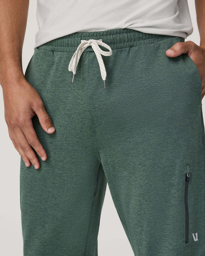 Vuori Sunday Performance Jogger 28" (Mens) | Agate Green Heather