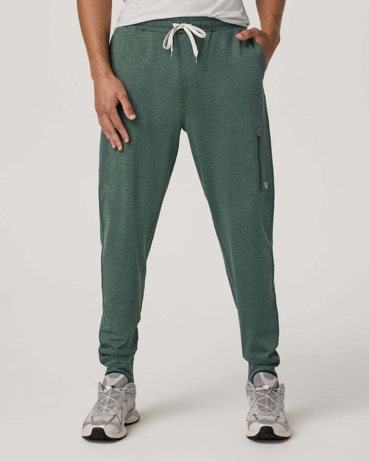 Vuori Sunday Performance Jogger 28" (Mens) | Agate Green Heather