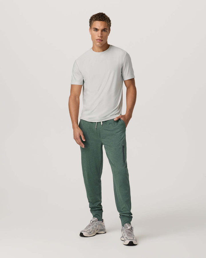 Vuori Sunday Performance Jogger 28" (Mens) | Agate Green Heather