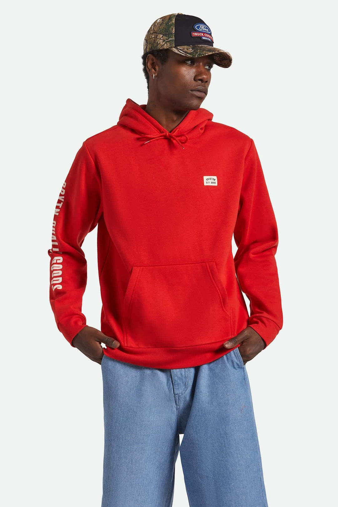 Brixton Woodburn Label Hoodie (Men&