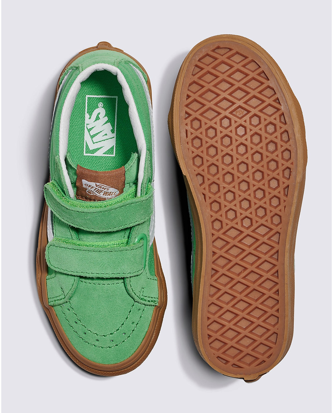 Vans Sk8-Mid Reissue Velcro (Youth) | Gum Green