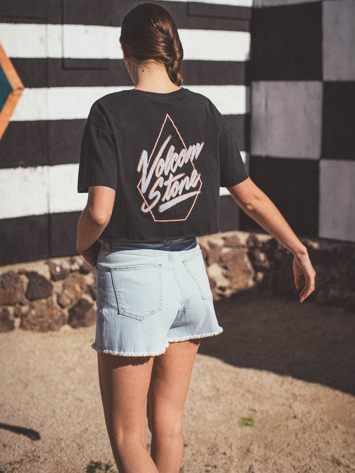Volcom Just A Trim Short Sleeve Tee (Women&