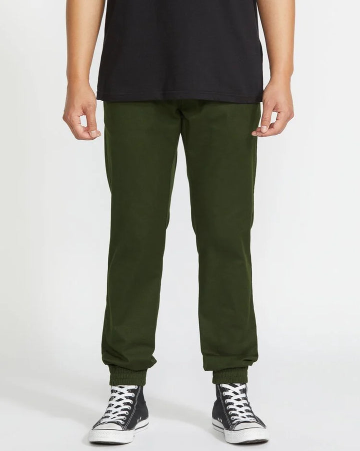 Volcom Frickin Slim Jogger (Mens) | Dark Green