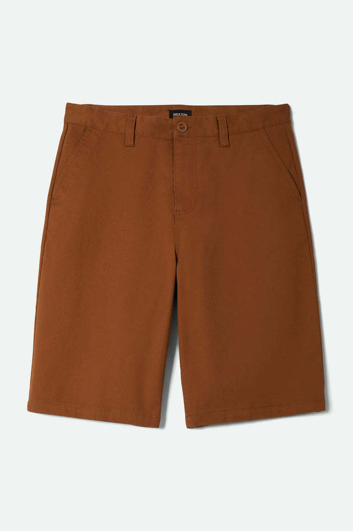 Brixton Choice Chino Baggy Short (Mens) | Washed Copper