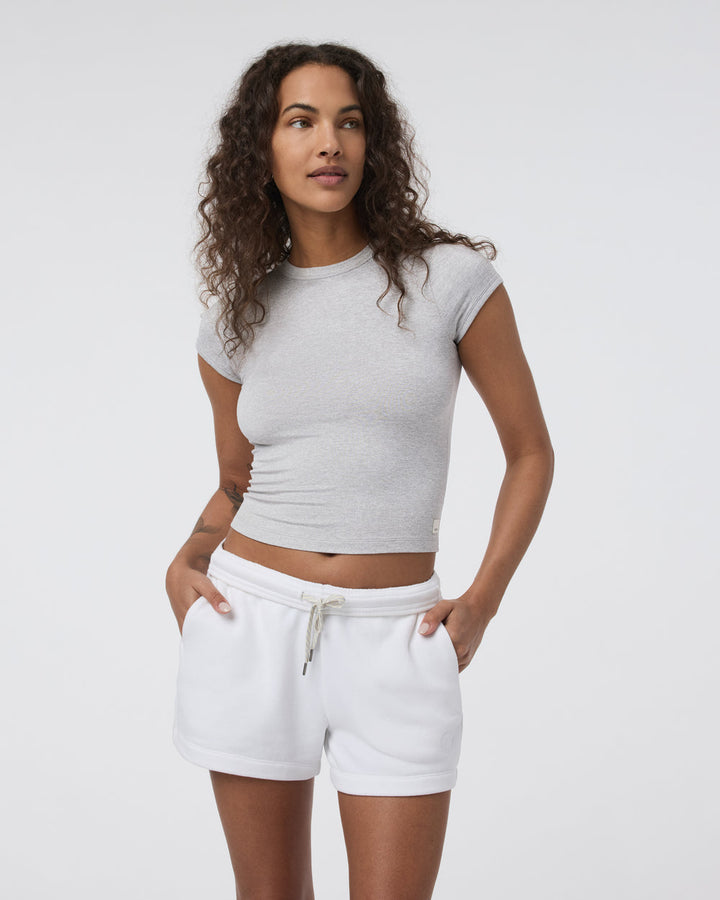 Vuori Short Sleeve Halo Baby Tee (Women&