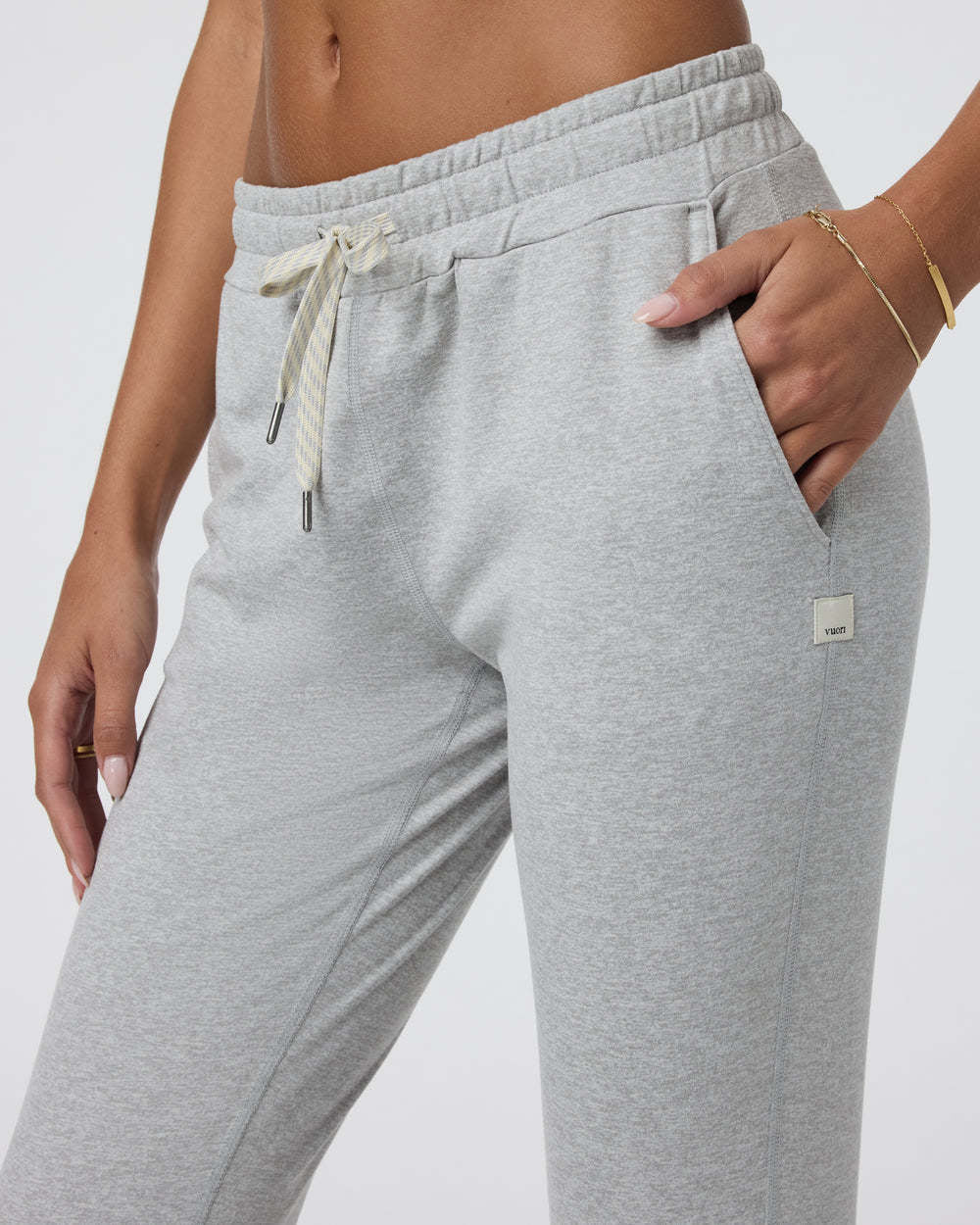 Vuori Performance Jogger (Womens) | Pale Grey Heather