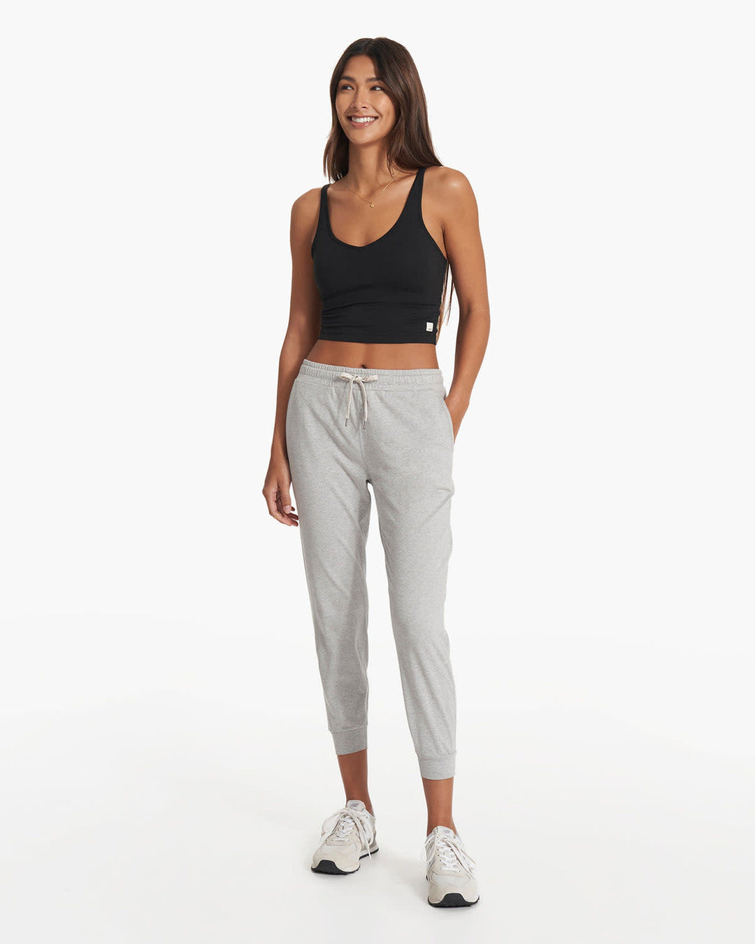Vuori Performance Jogger (Womens) | Pale Grey Heather