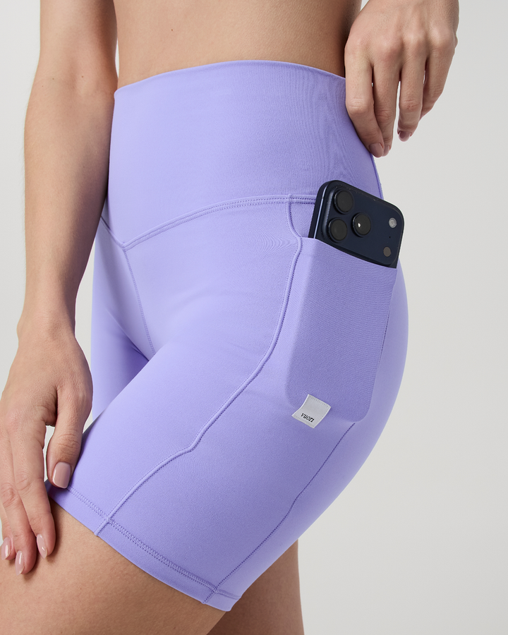Vuori Alltheform Pckt Short 6" (Womens) | Hyacinth