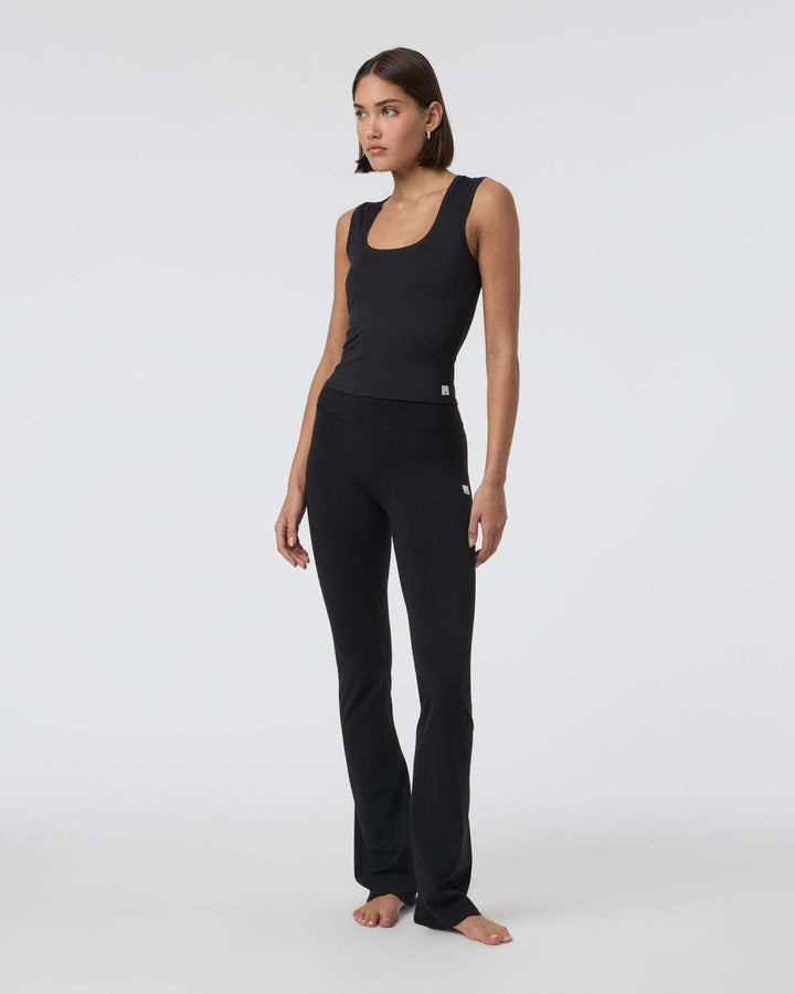 Vuori Allthefeels Slim Flare (Womens) | Black