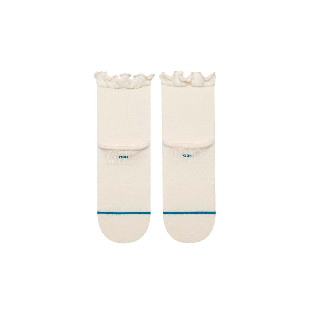 Stance Ruffle Icon Quarter (Womens) | Ivory