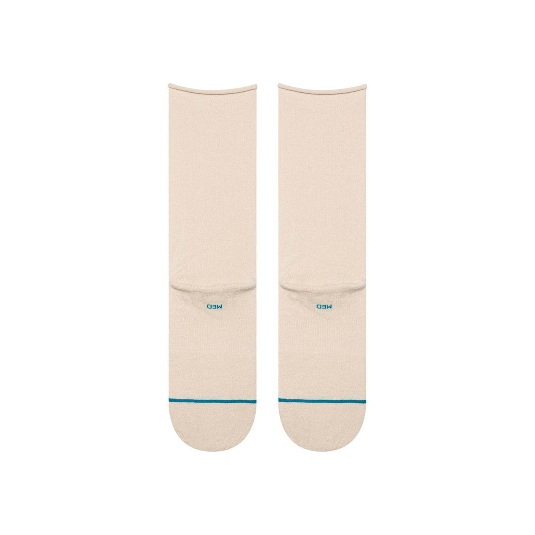 Stance Rolled Solid Crew (Womens) | Oatmeal