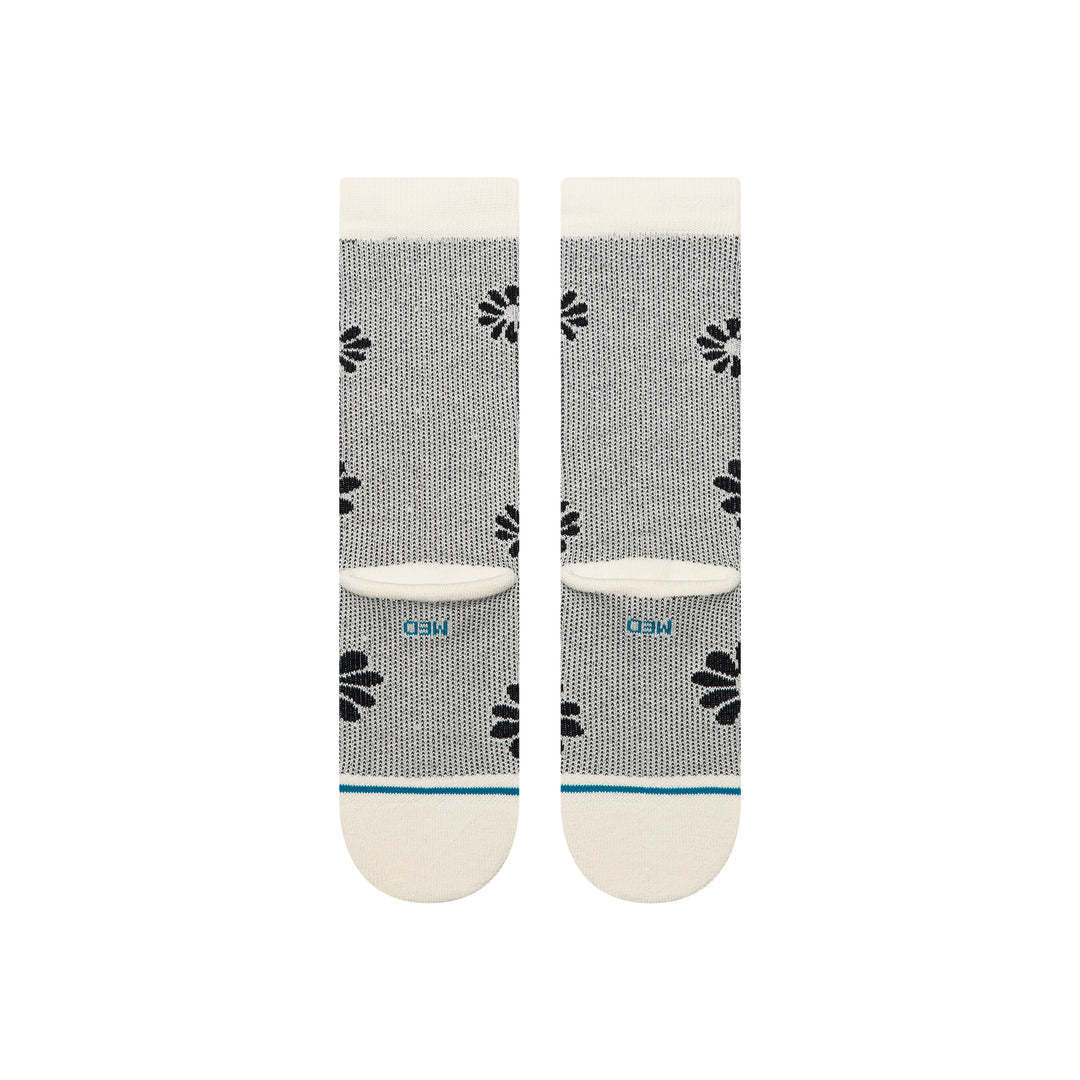 Stance Floral Stitch Crew (Womens) | Ivory