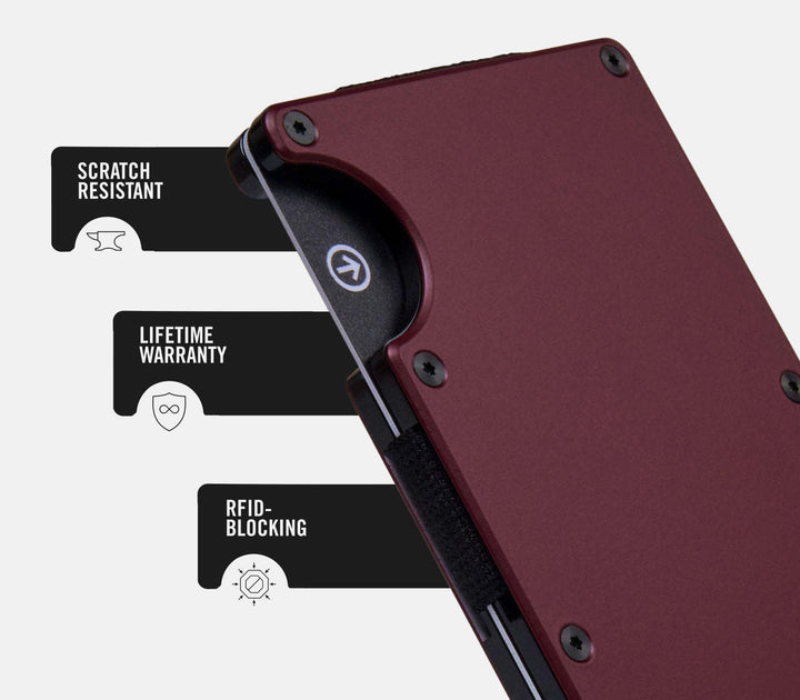 Ridge Aluminum - Cash Strap | Black Cherry