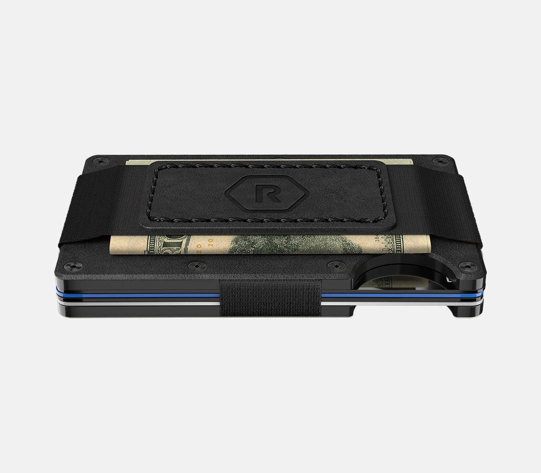 Ridge Aluminum - Cash Strap | Midnight Black Leather