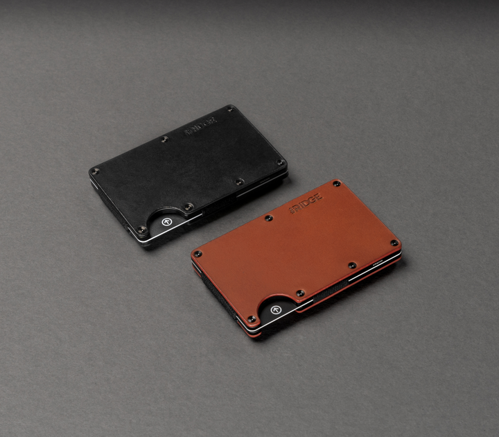 Ridge Aluminum - Cash Strap | Midnight Black Leather