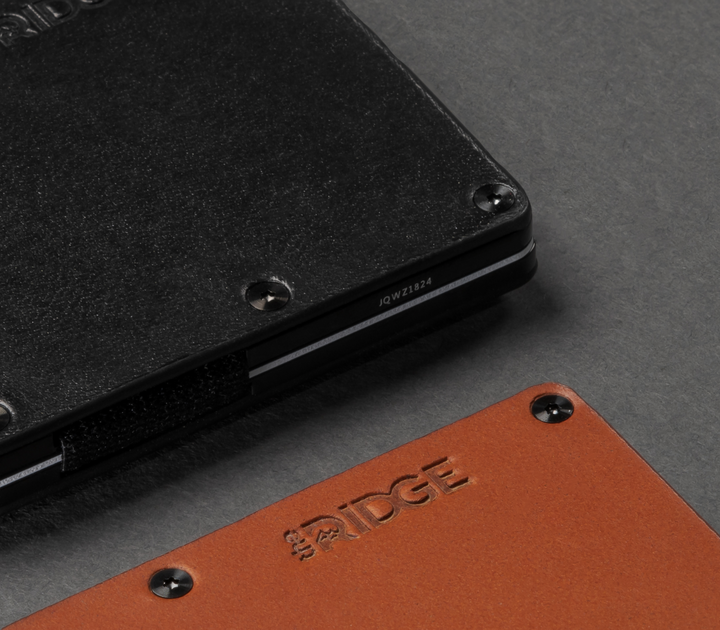 Ridge Aluminum - Cash Strap | Midnight Black Leather