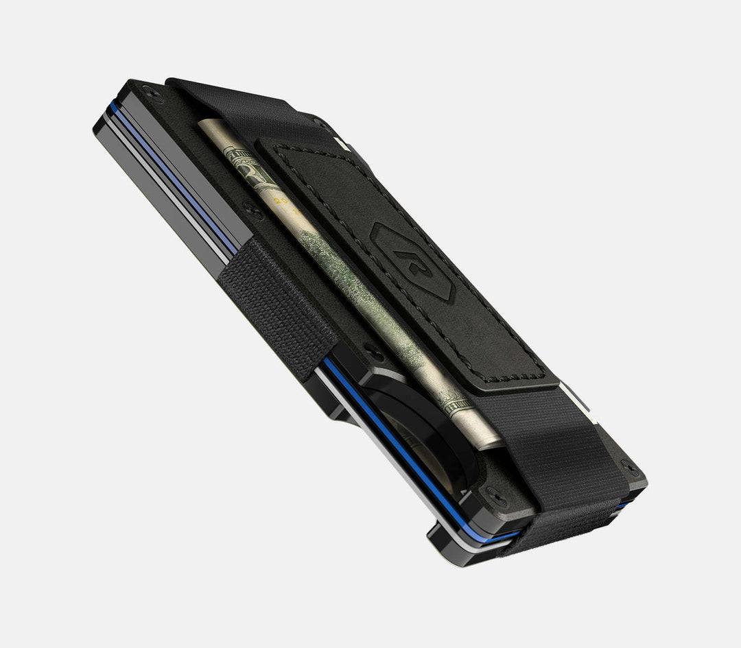 Ridge Aluminum - Cash Strap | Midnight Black Leather