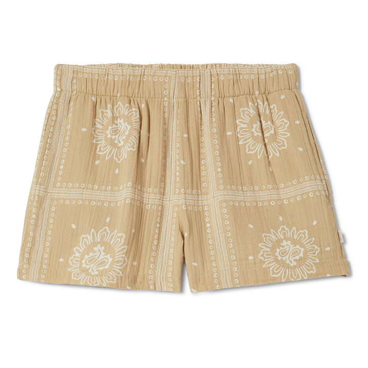 Brixton Wandering Short (Womens) | Pale Khaki Bandana