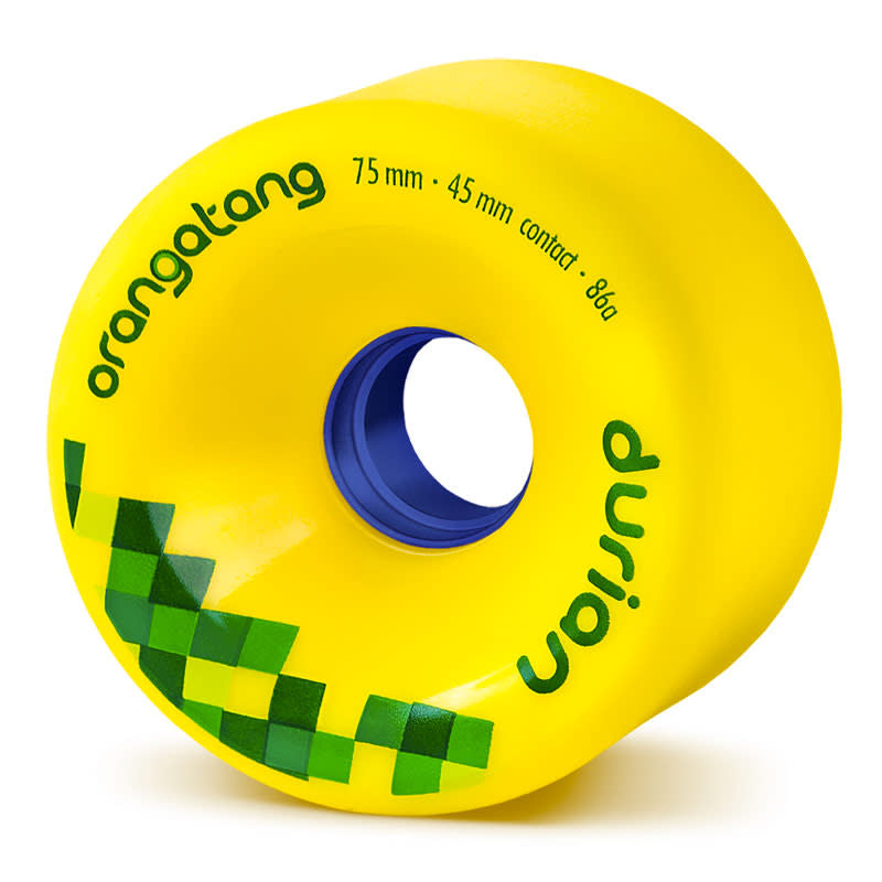 Orangatang Durian Wheels | Yellow 86A 75Mm