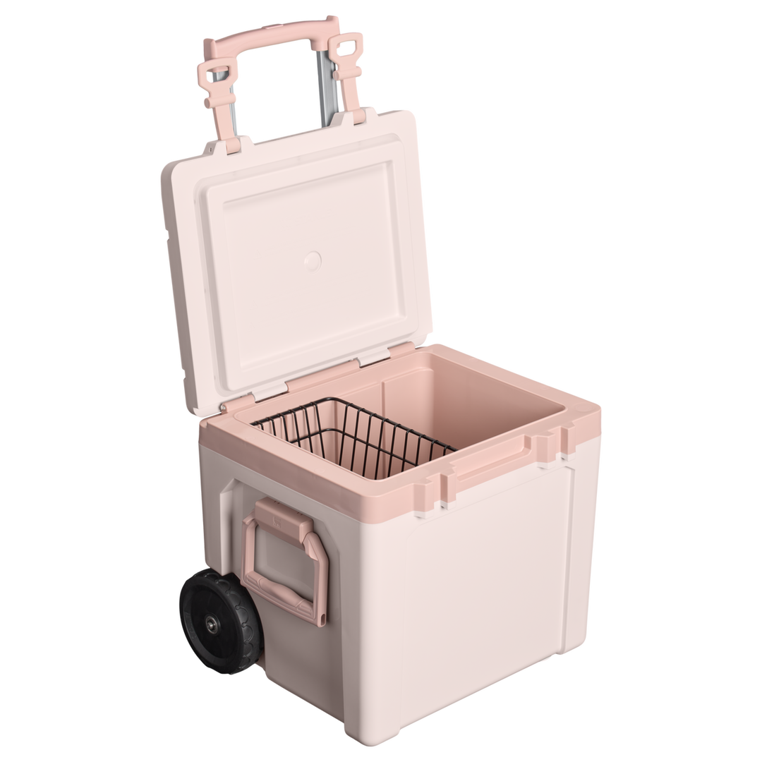 Stanley The Cold-For-Days Wheeled Outdoor Cooler 50 Qt | Rose Quartz