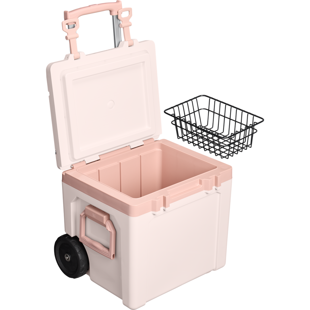 Stanley The Cold-For-Days Wheeled Outdoor Cooler 50 Qt | Rose Quartz