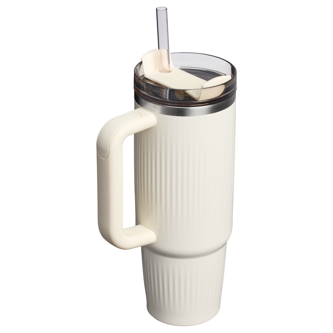 Stanley The Quencher H2.0 Fluted Tumbler 30 Oz | Cream Gloss