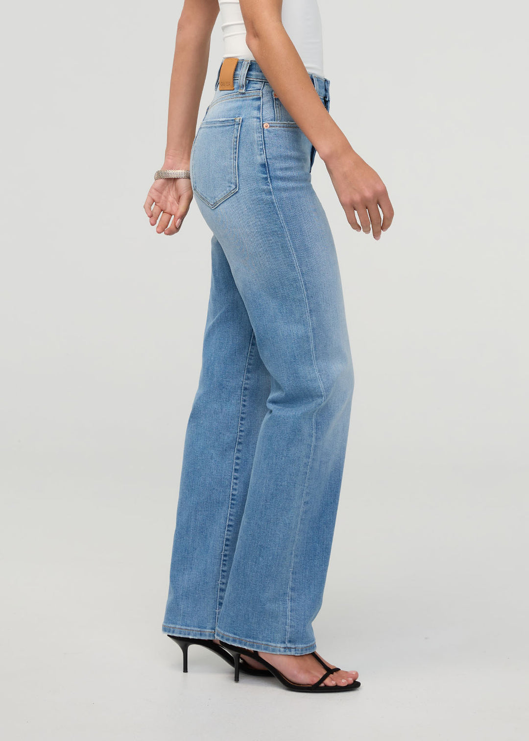 Duer Perf Denim+ High Rise Straight (Womens) | Current