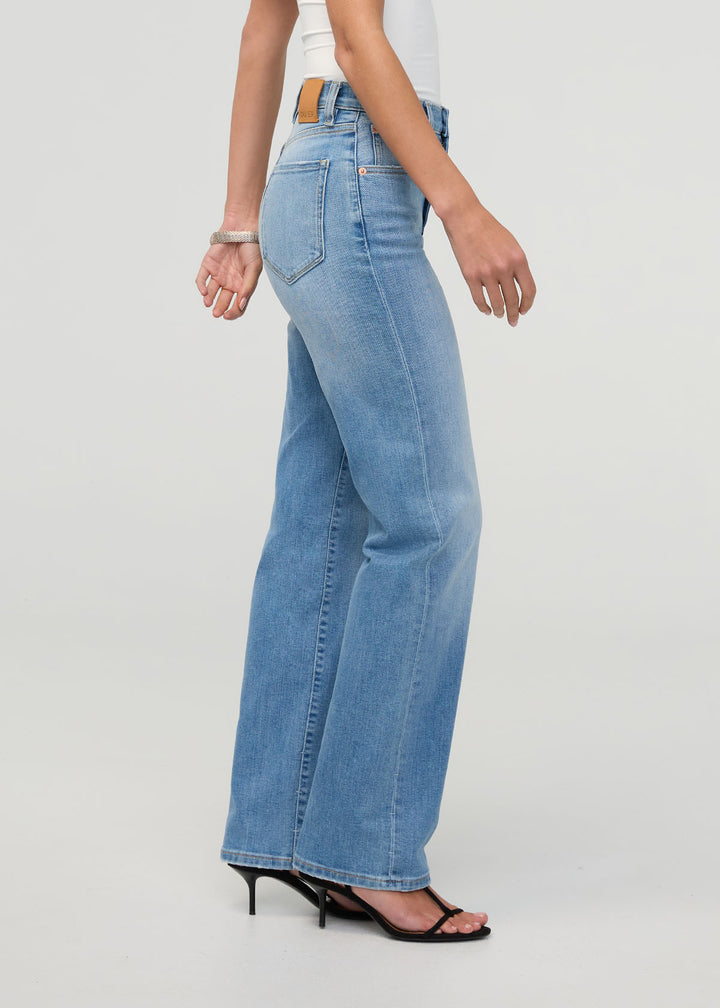 Duer Perf Denim+ High Rise Straight (Womens) | Current