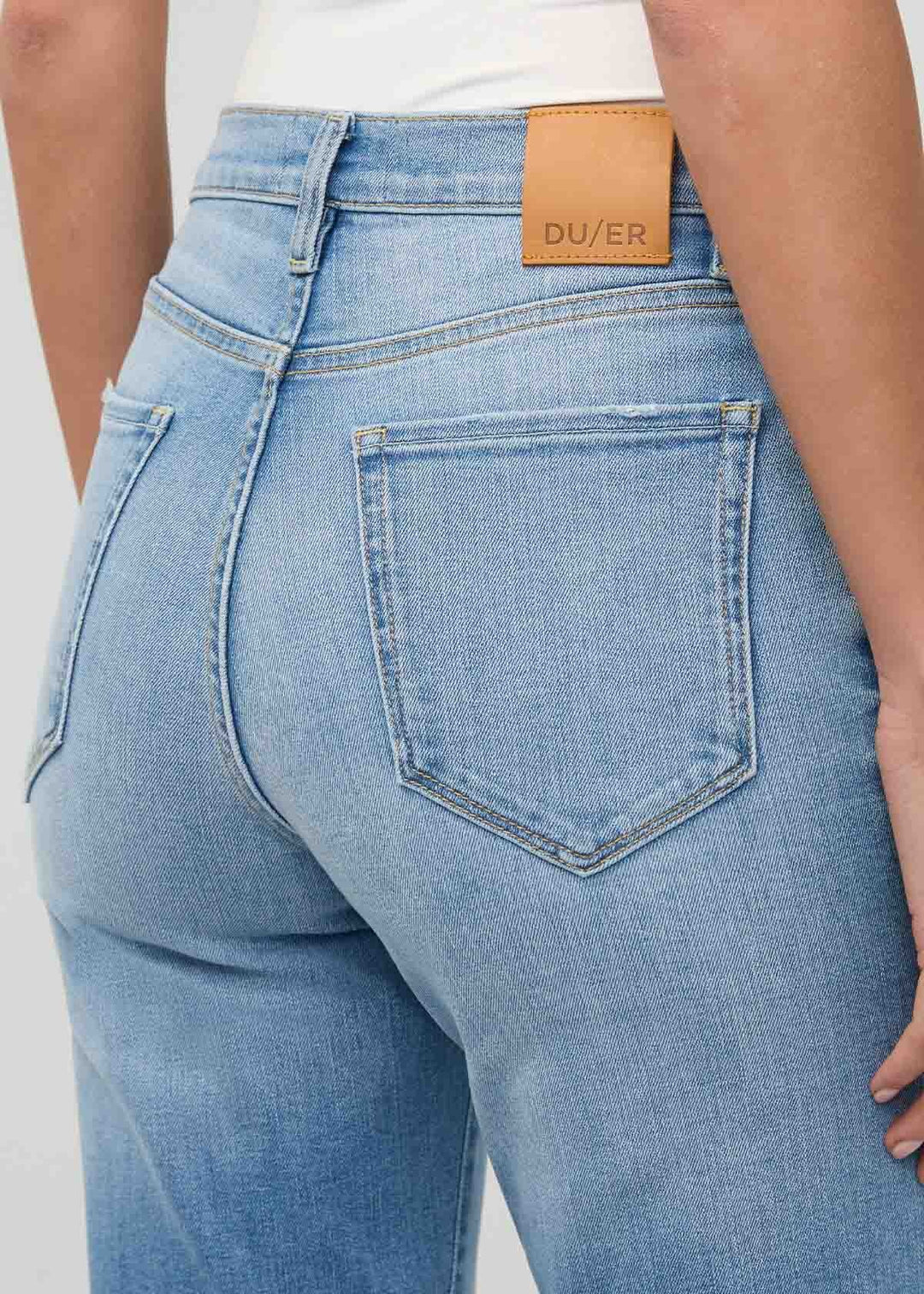 Duer Perf Denim+ High Rise Straight (Womens) | Current